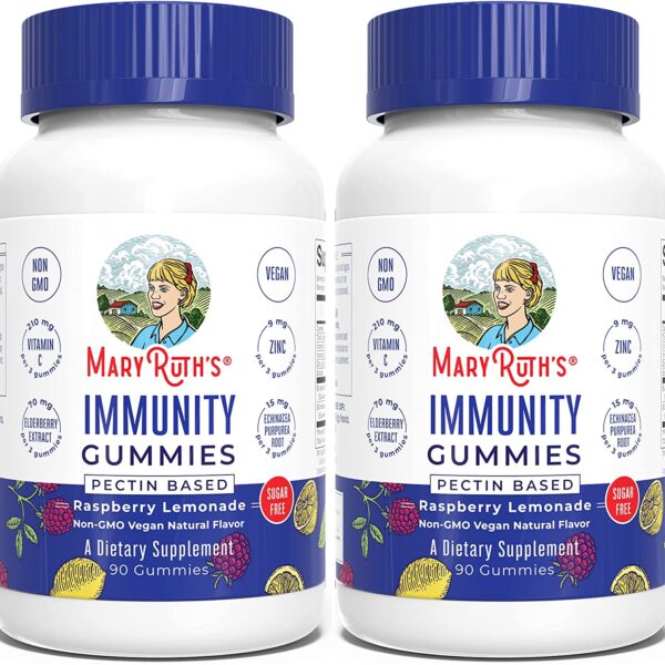 Immunity Gummies 5-in-1 by MaryRuth's (Raspberry Lemonade)