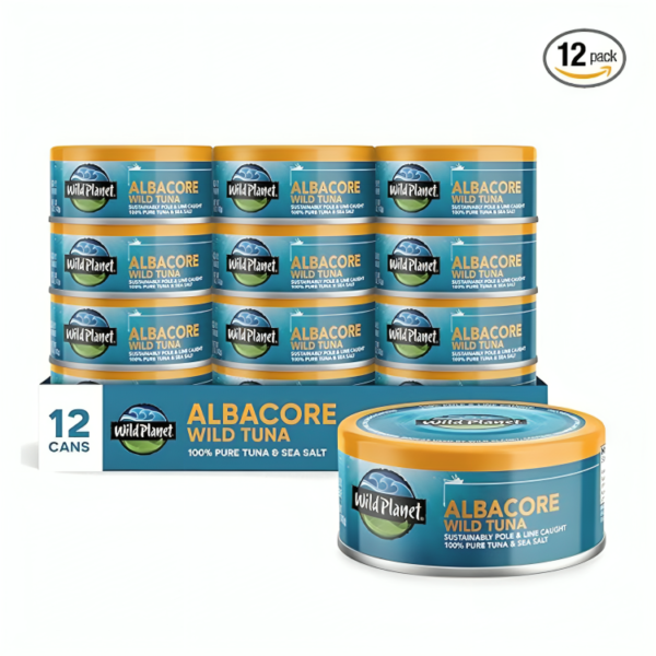 Wild Planet Albacore Wild Tuna, Sea Salt, Canned Tuna